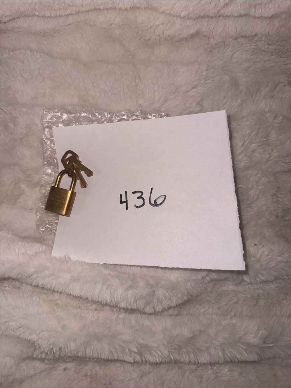 Louis Vuitton Gold Padlock with Keys